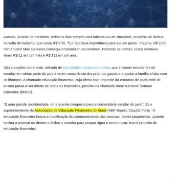 Educação financeira chega ao ensino infantil e fundamental em 2020 – Diário do Cotidiano