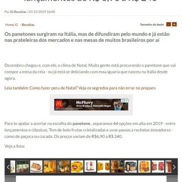 Panetone para adoçar o Natal! Veja opções e lançamentos de R$ 6,90 a R$ 240 – iG Receitas