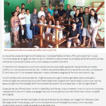 Estudantes e extrativistas unidos pela economia da floresta no Pará – ISA