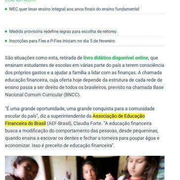 Educação financeira chega ao ensino infantil e fundamental em 2020 – Money Times