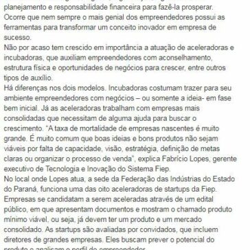 Aceleradoras e incubadoras, um empurrão valioso para transformar ideias em negócios rentáveis – Central de Notícias