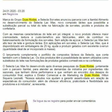 Duas Rodas e Itambé lançam composto lácteo – Brasil Alimentos