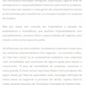 Aceleradoras e incubadoras, um empurrão valioso para transformar ideias em negócios rentáveis – Site Barra