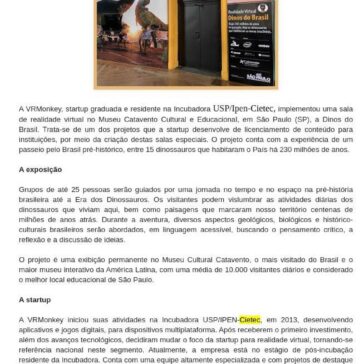 MUNDO DOS DINOSSAUROS É UMA DAS MAIORES SALAS DE REALIDADE VIRTUAL DO MUNDO – Sheilla Martins Blog