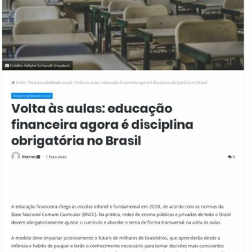 Volta às aulas: educação financeira agora é disciplina obrigatória no Brasil – Pará Web