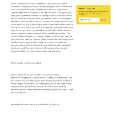 Aventuras Maternas: 10 dicas para a volta às aulas – O Dia (On-line)