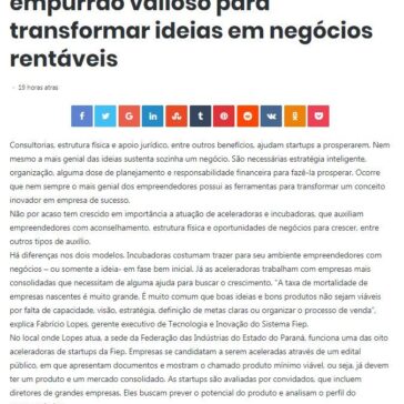 Aceleradoras e incubadoras, um empurrão valioso para transformar ideias em negócios rentáveis – Rádio Blog Peão
