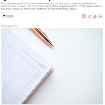 Mesmo em tempos de digitalização, planners e agendas voltam a ser os preferidos do consumidor – Corumbaíba Notícias