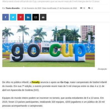 Penalty apoia torneio de futebol infantil – Cidade Marketing