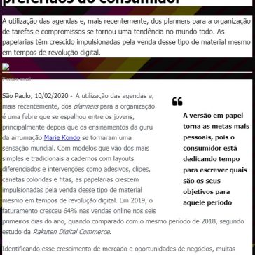 Mesmo em tempos de digitalização, planners e agendas voltam a ser os preferidos do consumidor – V de Vivinha
