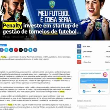 Penalty investe em startup de gestão de torneios de futebol… – O Povo de Sepetiba