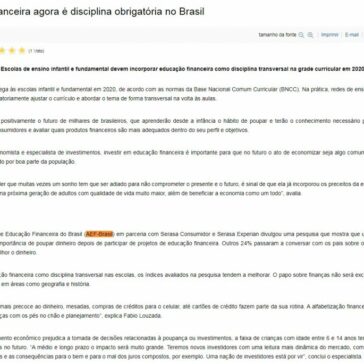 Educação Financeira agora é disciplina obrigatória no Brasil – Centro do Professorado Paulista