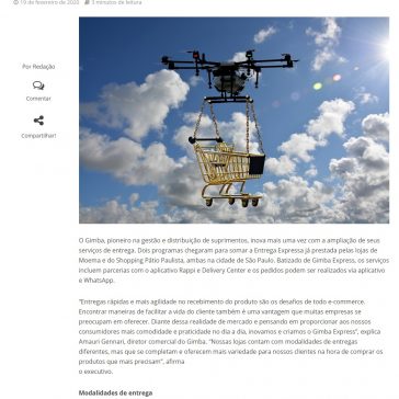 Gimba inova e investe em modalidades de entrega expressa – Infor channel