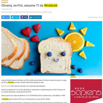 Oliveira, ex-Fini, assume TI da Wickbold – Baguete
