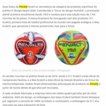 Bola do Campeonato Paulista é premiada no ‘Oscar do design mundial’ – LanceNet