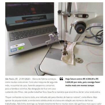 Costureira fatura alto ao aliar a costura com a tecnologia, usando moldes na internet para fazer renda extra – Eldo Gomes