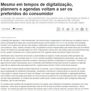 Mesmo em tempos de digitalização, planners e agendas voltam a ser os preferidos do consumidor – Portal Notícias MG