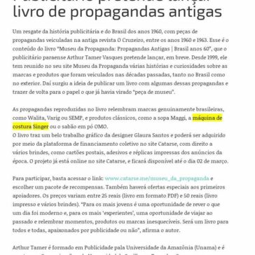 Publicitário pretende lançar livro de propagandas antigas – Palavra Digital