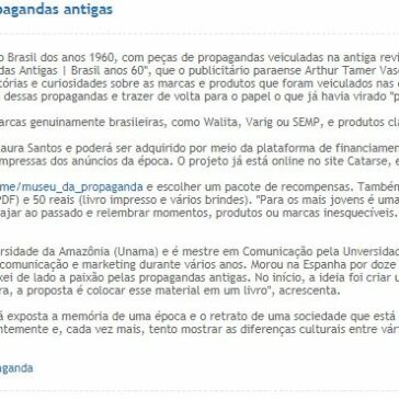 Publicitário pretende lançar livro de propagandas antigas – Agência O Globo