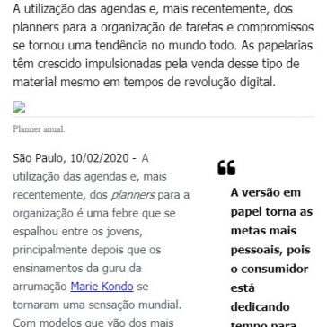 Mesmo em tempos de digitalização, planners e agendas voltam a ser os preferidos do consumidor – Noticias Populares