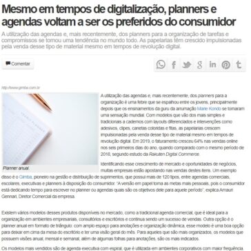 Mesmo em tempos de digitalização, planners e agendas voltam a ser os preferidos do consumidor – Gazeta da Semana