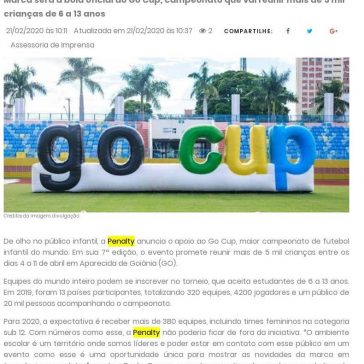 Penalty apoia maior torneio de futebol infantil do mundo – JE Online