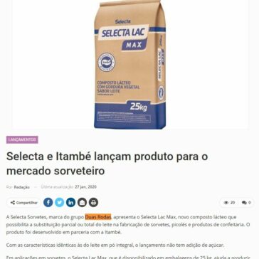 Selecta e Itambé lançam produto para o mercado sorveteiro – Newtrade