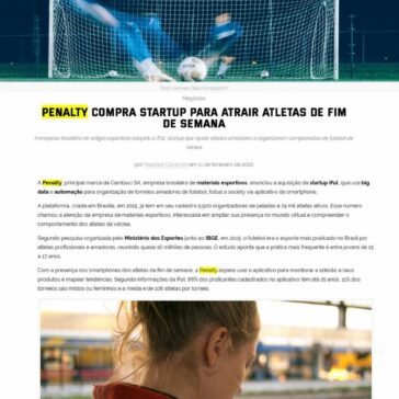 Penalty compra startup para atrair atletas de fim de semana – Whow!