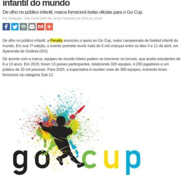 Penalty apoiará maior torneio de futebol infantil do mundo – Máquina do Esporte