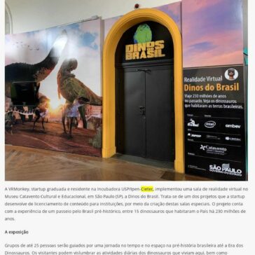Mundo dos dinossauros é uma das maiores salas de realidade virtual do mundo – Agito SP