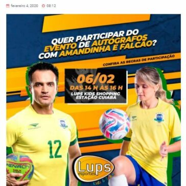 Falcão e Amandinha estarão em Cuiabá para dia de autógrafo – Esportes e Noticias