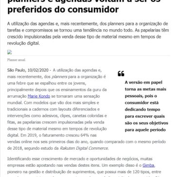 Mesmo em tempos de digitalização, planners e agendas voltam a ser os preferidos do consumidor – Empresassa