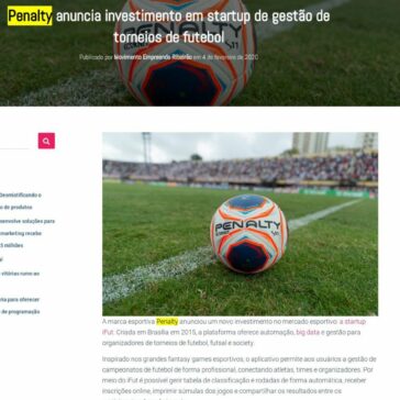 Penalty anuncia investimento em startup de gestão de torneios de futebol – Mover