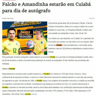 Falcão e Amandinha estarão em Cuiabá para dia de autógrafo – News Cuiabá