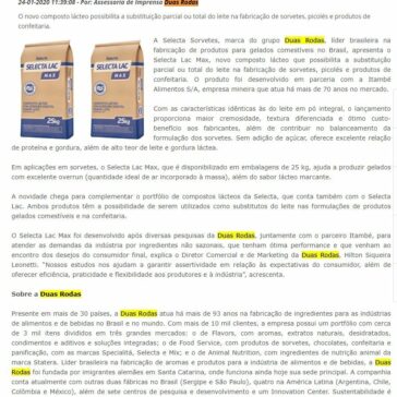 Selecta e Itambé apresentam novidade para sorvetes – Guialat