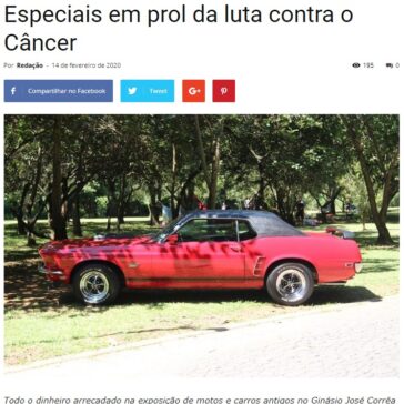 Domingo (16), tem encontro Antigos e Especiais em prol da luta contra o Câncer – Jornal de Barueri