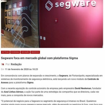 Segware foca em mercado global com plataforma Sigma – Economia SC