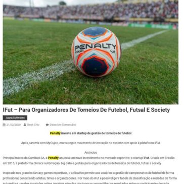iFut – para organizadores de torneios de futebol, futsal e society – Geek Chic