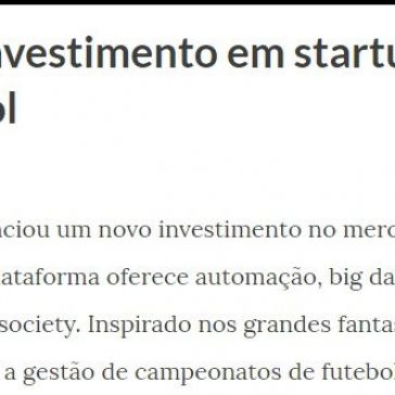 Penalty anuncia investimento em startup de gestão de torneios de futebol – Carreira Empreendedor