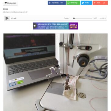 Costureira fatura alto ao aliar a costura com a tecnologia, usando moldes na internet para fazer renda extra – Jornal de Cananéia