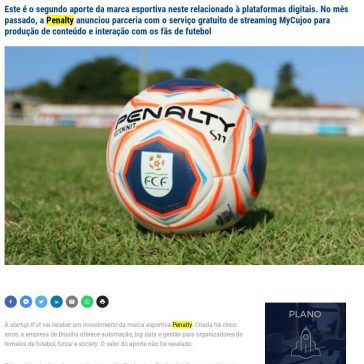 Penalty investe em startup de gestão de torneios de futebol – Silva Lopes Advogados