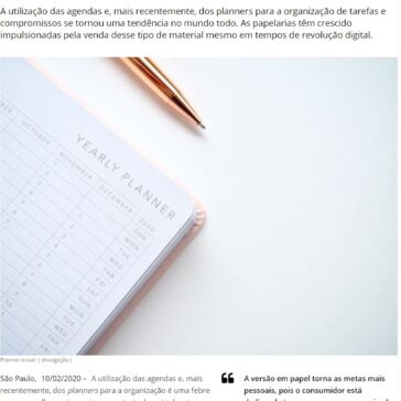 Mesmo em tempos de digitalização, planners e agendas voltam a ser os preferidos do consumidor – Inteligencia e Inovação