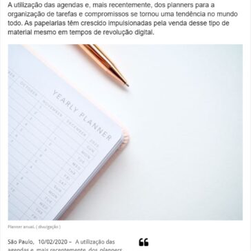 Mesmo em tempos de digitalização, planners e agendas voltam a ser os preferidos do consumidor – A Curiosa
