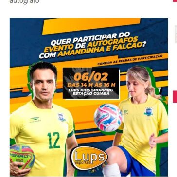 Falcão e Amandinha estarão em Cuiabá para dia de autógrafo – Cuiabano News