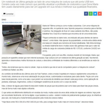 Costureira fatura alto ao aliar a costura com a tecnologia, usando moldes na internet para fazer renda extra – Cidade no Ar