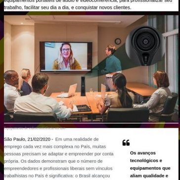 Como equipamentos de áudio e videoconferência auxiliam empreendedores a expandir seus negócios – V de Vininha