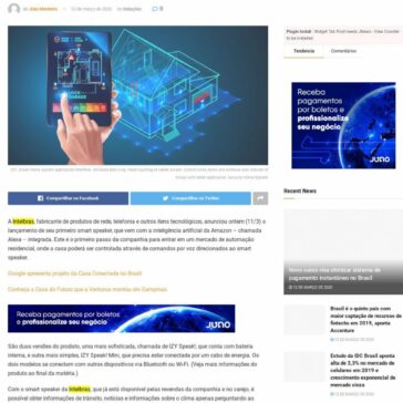 Intelbras lança assistente de voz com Alexa integrado e parte para mercado de automação residencial – IP News