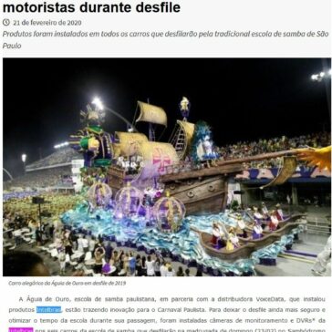 Carros da Águia de Ouro entram na avenida mais tecnológicos: câmeras guiam os motoristas durante desfile – Jornal do Momento News