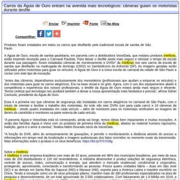 Carros da Águia de Ouro entram na avenida mais tecnológicos: câmeras guiam os motoristas durante desfile – Difundir