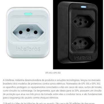 Intelbras lança modelos de protetores contra surtos elétricos – Arqbrasil